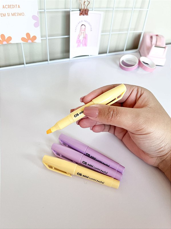 Marca Texto Mini Lumina Pastel Cis
