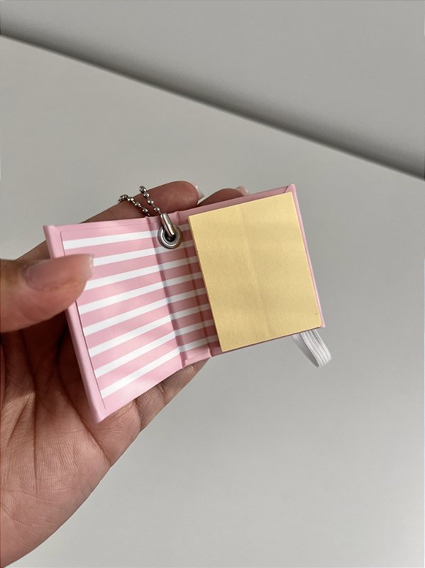 Mini Chaveiro Post it - Estampa Igual a Capa - SEM NOME