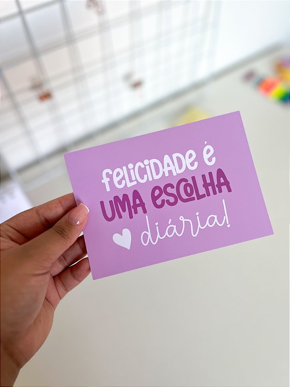 Card A6 - Felicidade
