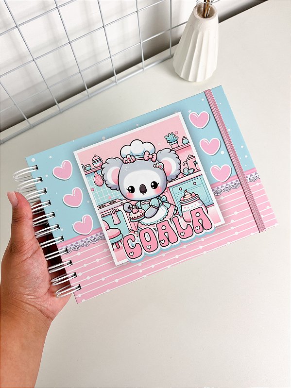 Livro de Colorir Colorindo Coala Kawaii 50 Folhas 180g/m² + Acetato