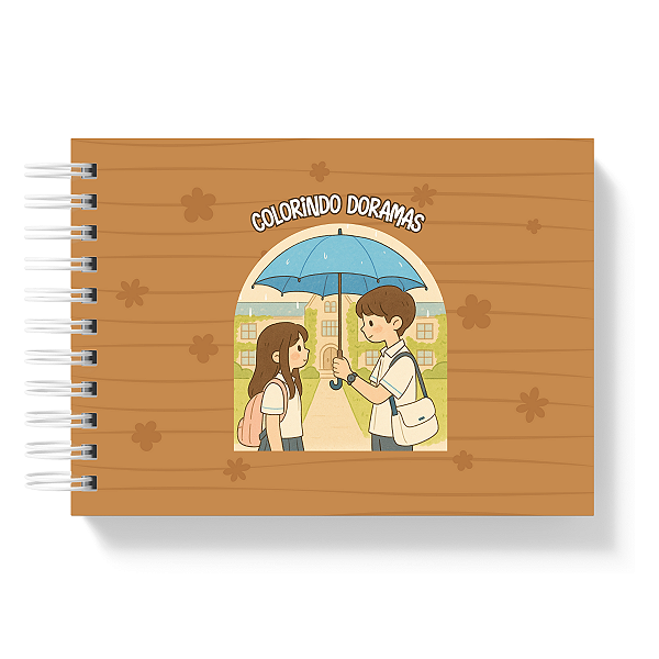 Livro de Colorir Colorindo Doramas 56 Folhas 180g/m² + Acetato