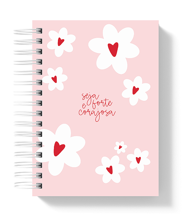 Caderno Reposicionável: Seja Forte e Corajosa Flores