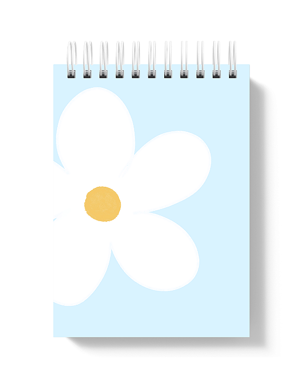 Bloco de Notas A6: Margarida