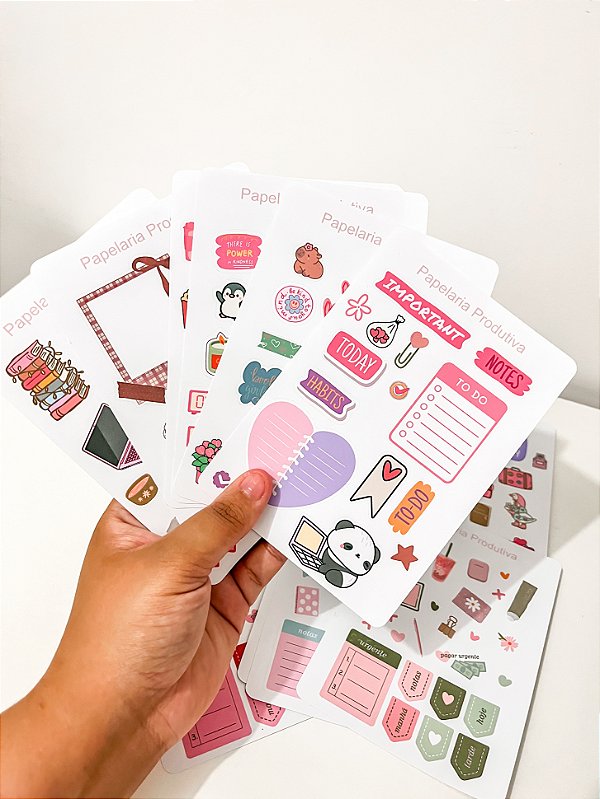 Kit Cartelas de Adesivos