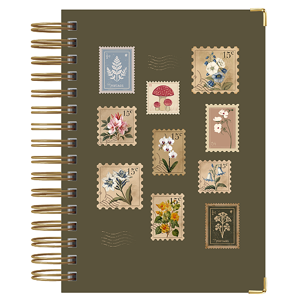 Caderno Smart Pautado Reposicionável | Botanical letters