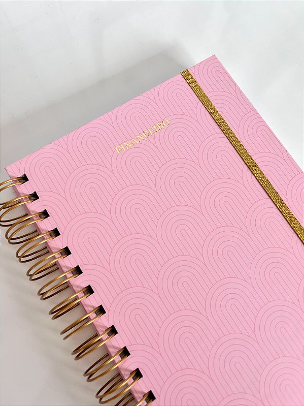 Planner Financeiro Rosa - Sem Data Anual