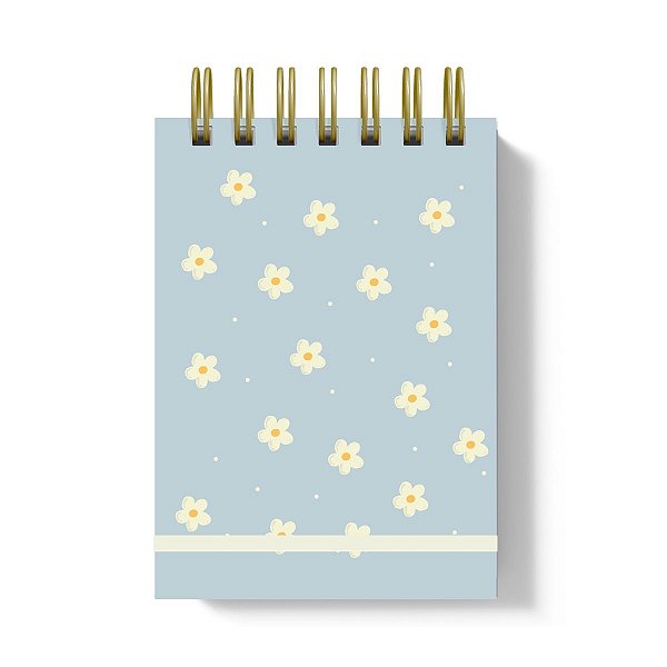 Bloco de Notas A6 Pautado - Florzinha