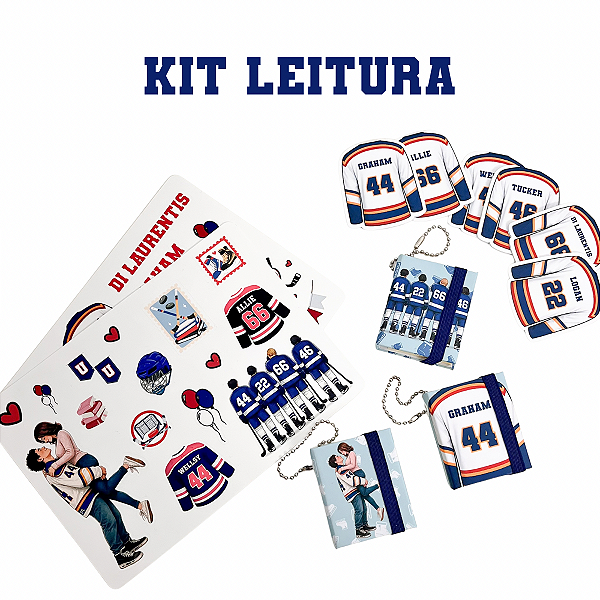 Kit Leitura com Marca Página Magnético Adesivos e Chaveiro