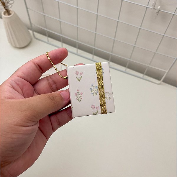 Mini Bloco de Notas Chaveiro post It - Primavera Serena