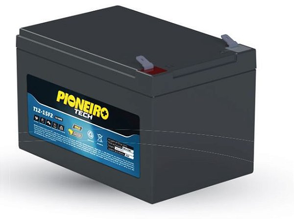 Bateria  AGM/VRLA Pioneiro Tech T12-15f2 12v 15ah