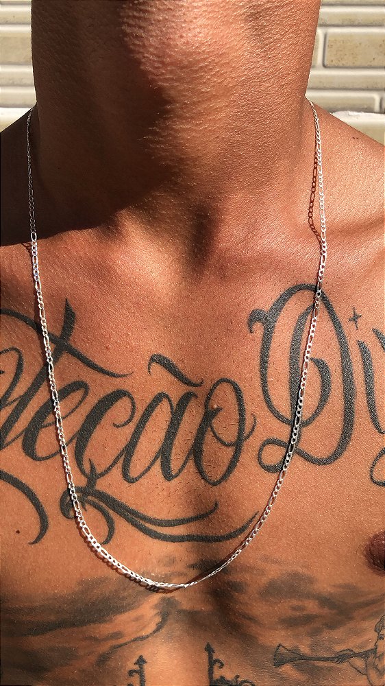 Corrente 3x1, 3mm, 70cm, Prata 925.