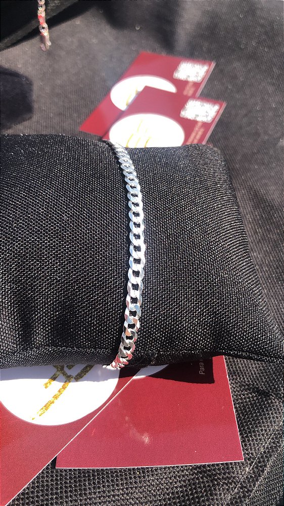 Pulseira Groummet, Prata 925.