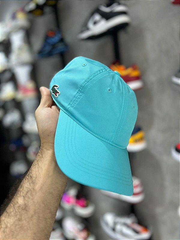 BONÉ LACOSTE SPORT 2024 AZUL BEBÊ CROC 3D