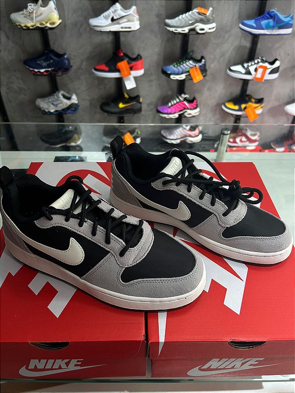 NIKE COURT BOROUGH LOW PREM CINZA