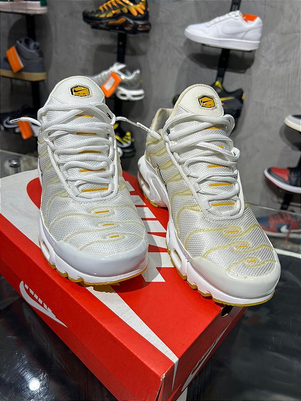 NIKE TN PLUS BRANCO-AMARELO