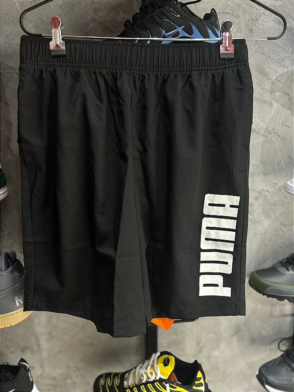 Short Puma Woven Preto
