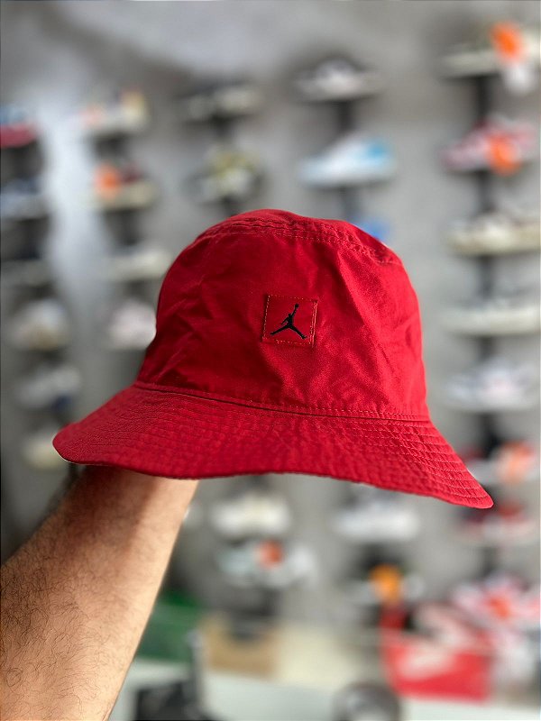 Jordan Bucket Jumpman Washed Hat Red