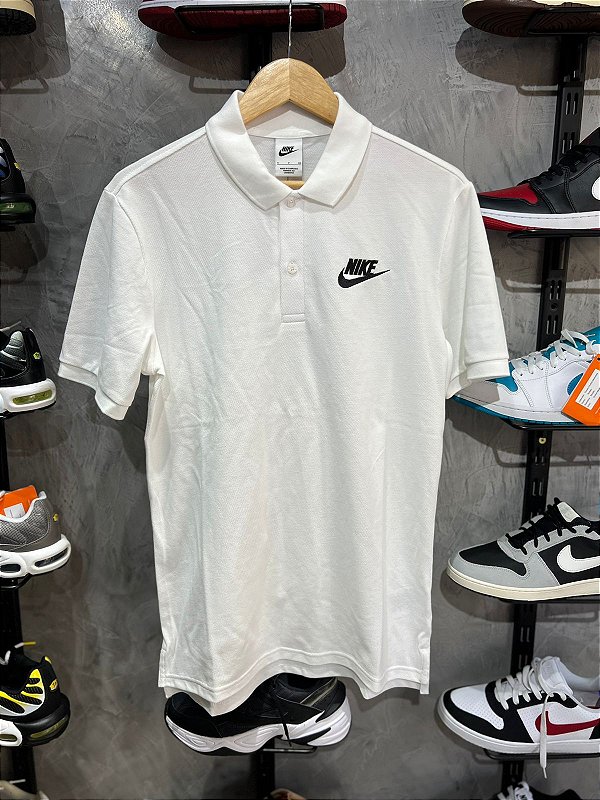 POLO NIKE SPORTSWEAR BRANCA BIG LOGO