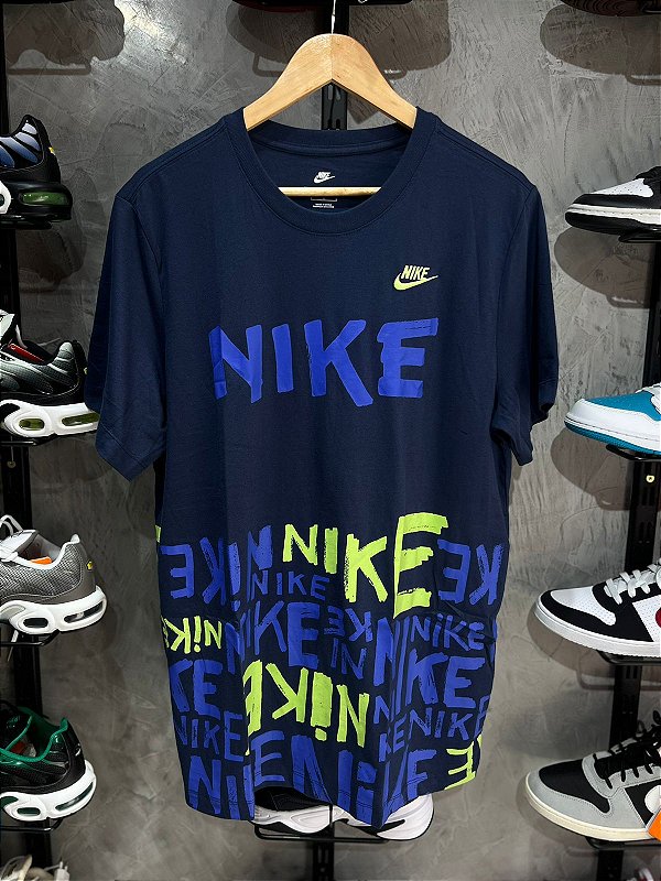 Camiseta Nike Sportswear Printed Azul