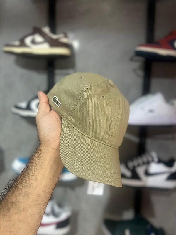 Boné Lacoste Gabardine Bege