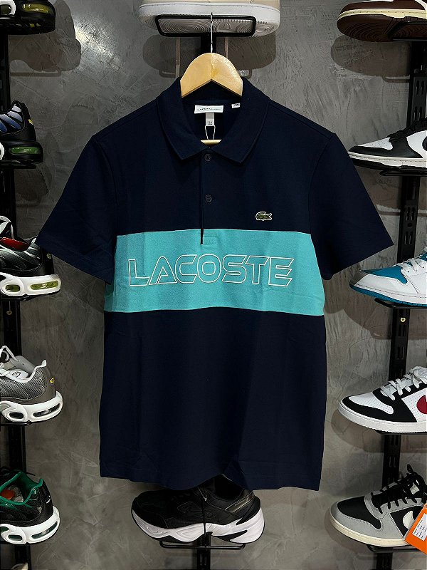 POLO LACOST PIQUET STRETCH Azul Marinho