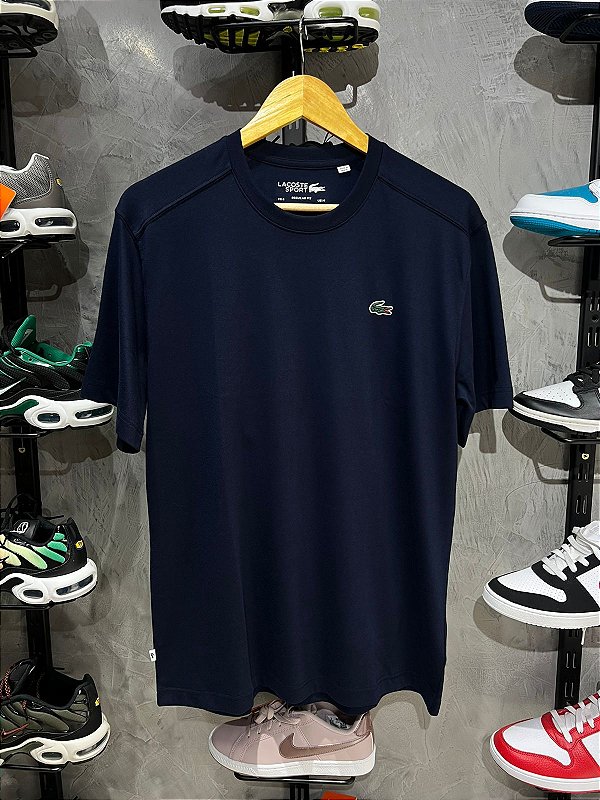 CAMISETA LACOSTE SPORT QUICK DRY AZUL MARINHO
