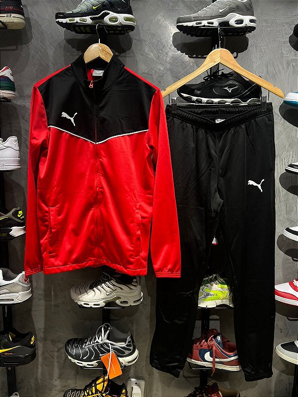 CONJUNTO PUMA COLORBLOCK VERMELHO
