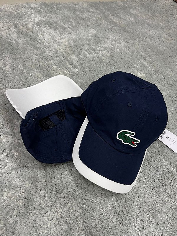 Boné Lacoste Sport Contraste Azul Marinho