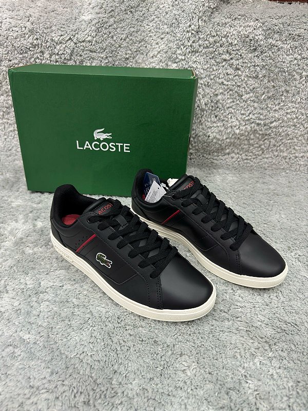 Tênis Lacoste Europa Pro Black Red