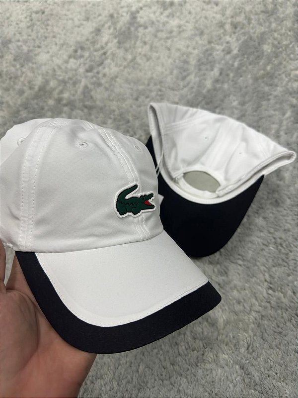 Boné Lacoste Sport Contraste 2024 Branco/Preto