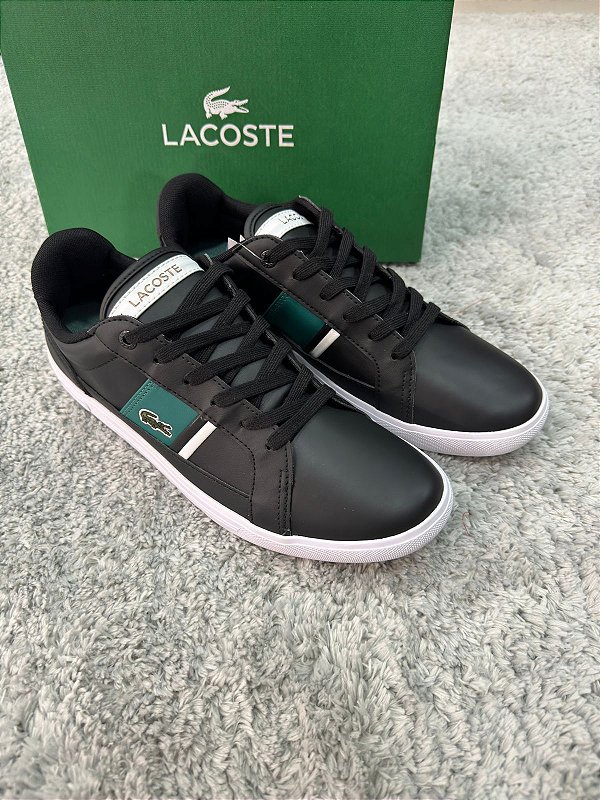 Tênis Lacoste Europa Preto/Verde