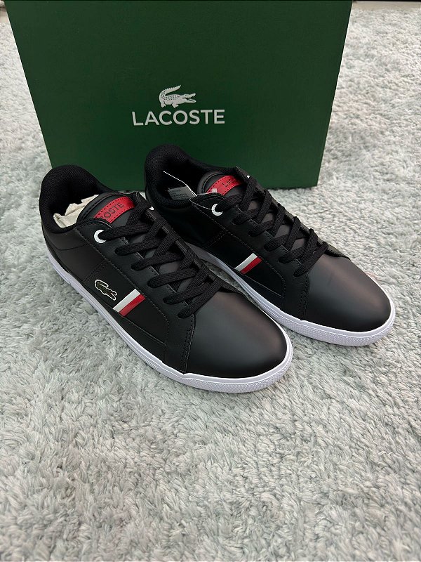 Tênis Lacoste Europa Preto/Branco
