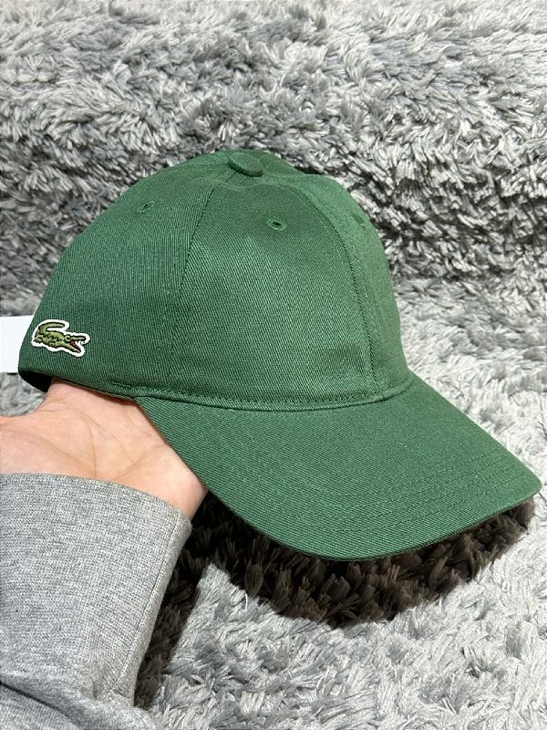 Boné Lacoste Gabardine Verde Militar