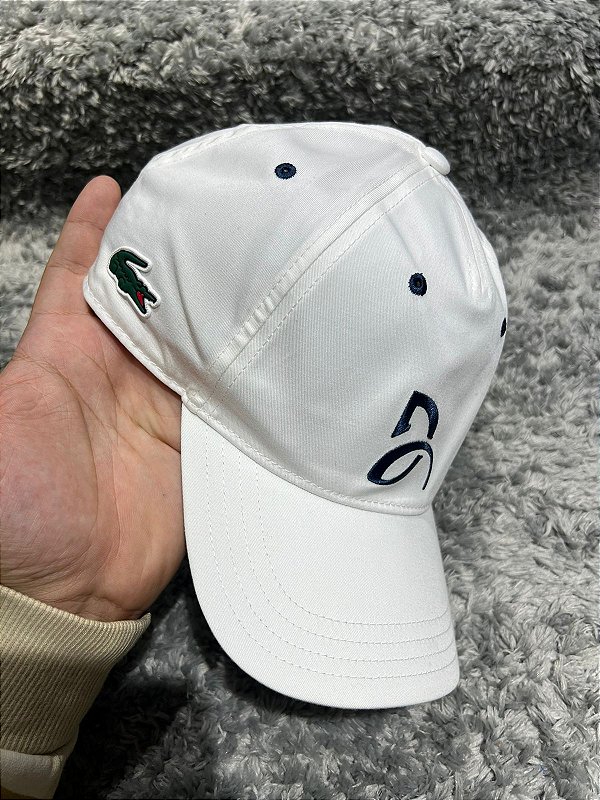 Boné Lacoste Sport Novak Djokovic Branco