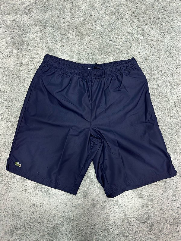 Bermuda Lacoste Sport Tactel Azul Marinho
