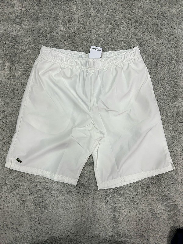 Bermuda Lacoste Sport Tactel Branca