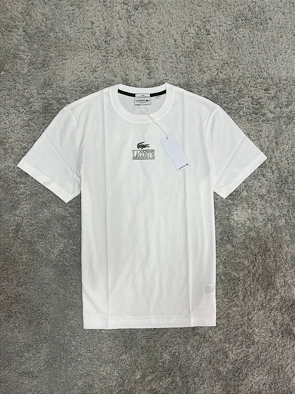 Camiseta Lacoste Mini Coliseu Branca
