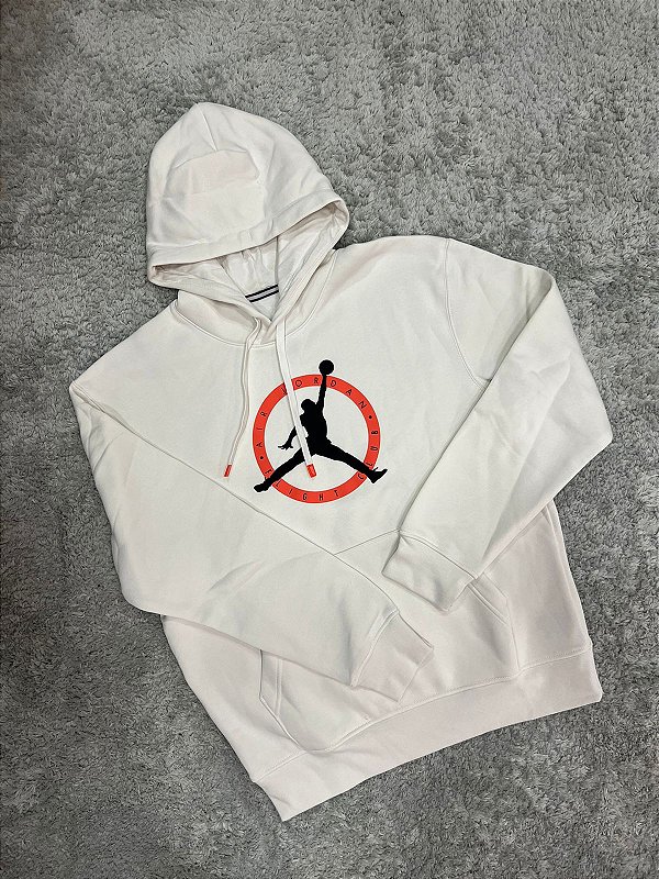 MOLETOM JORDAN FLIGHT MVP GRAPHIC FLEECE BRANCO