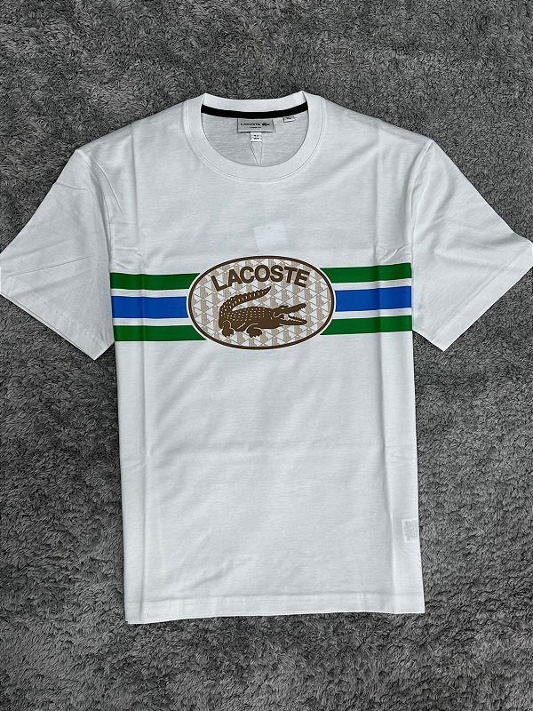CAMISETA REGULAR FIT  MONOGRAMA BRANCA