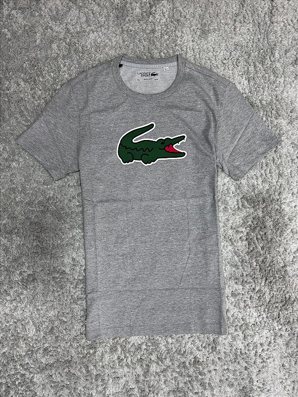 CAMISETA LACOSTE ULTRA CROC CINZA