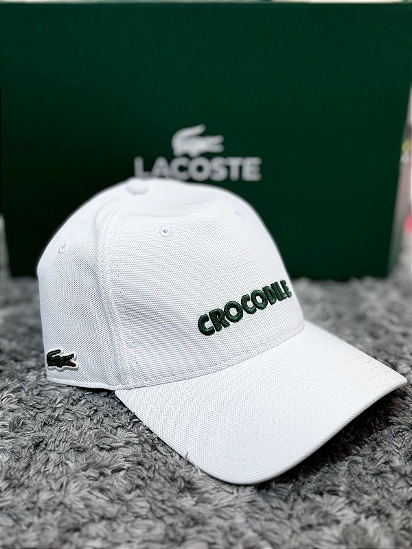 Boné Lacoste Crocodile Branco