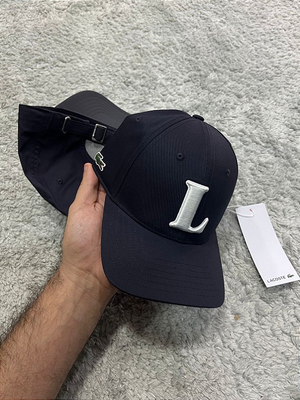 BONÉ LACOSTE BEISEBOL AZUL MARINHO