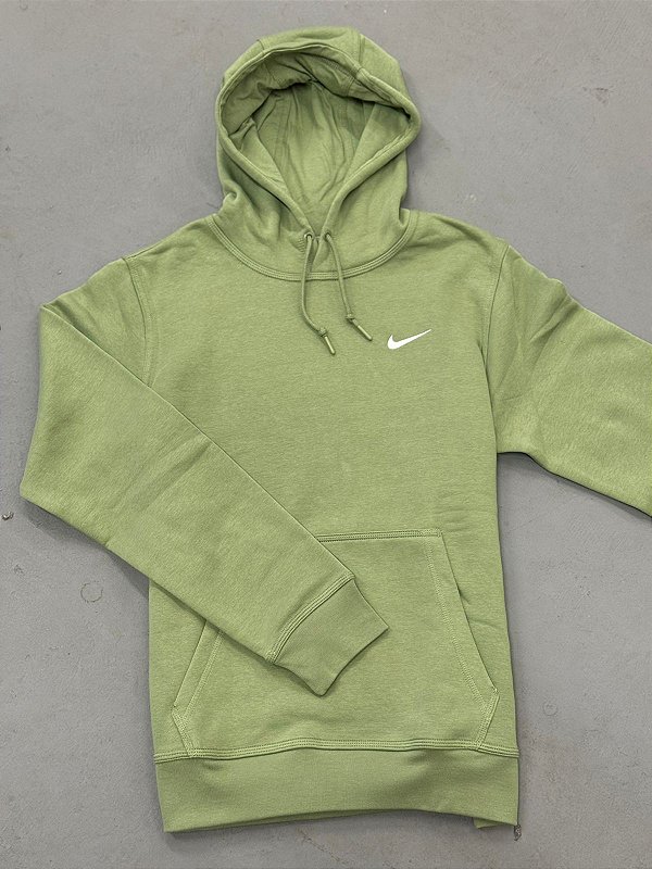 MOLETOM NIKE MINISWOOSH S/ZIPER VERDE MILITAR