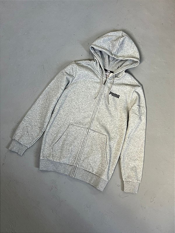 MOLETOM PUMA FULLZIPPER CINZA