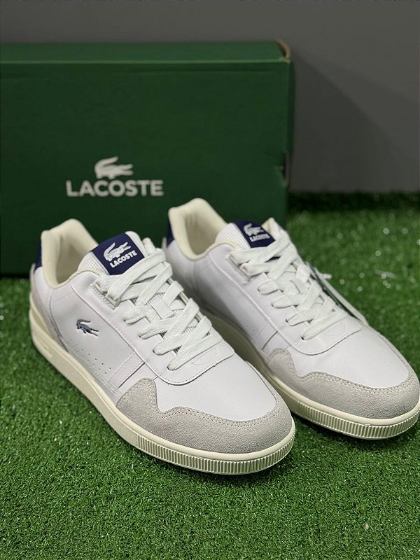 TÊNIS LACOSTE T-CLIP WHT/NVY