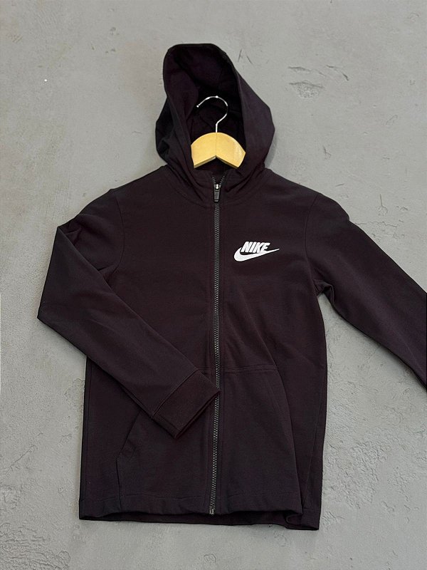 MOLETOM INFATIL NIKE SPORTSWEAR C/ZIPER PRETO