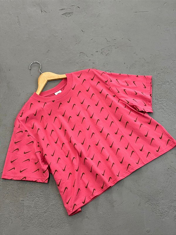CROPPED NIKE CHUVA SWOOSH ROSA