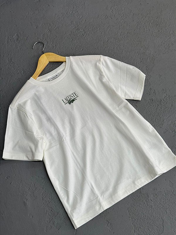 CAMISETA LACOSTE COLISEU FEMININA BRANCA