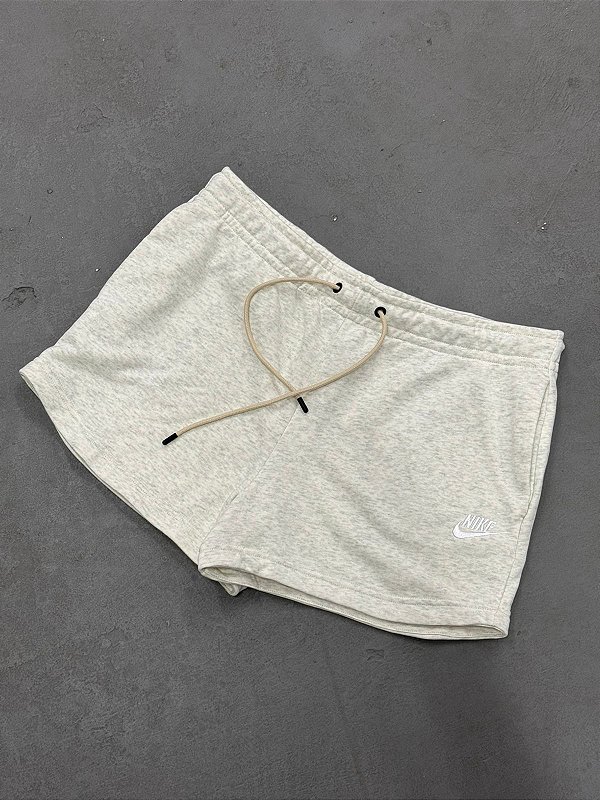 SHORT MOLETOM ESSENTIAL AMARELO FEMININO