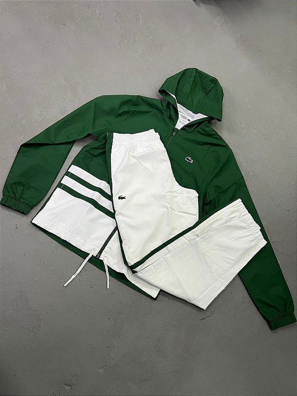 CONJUNTO LACOSTE SPORT CONTRASTE VERDE 2024